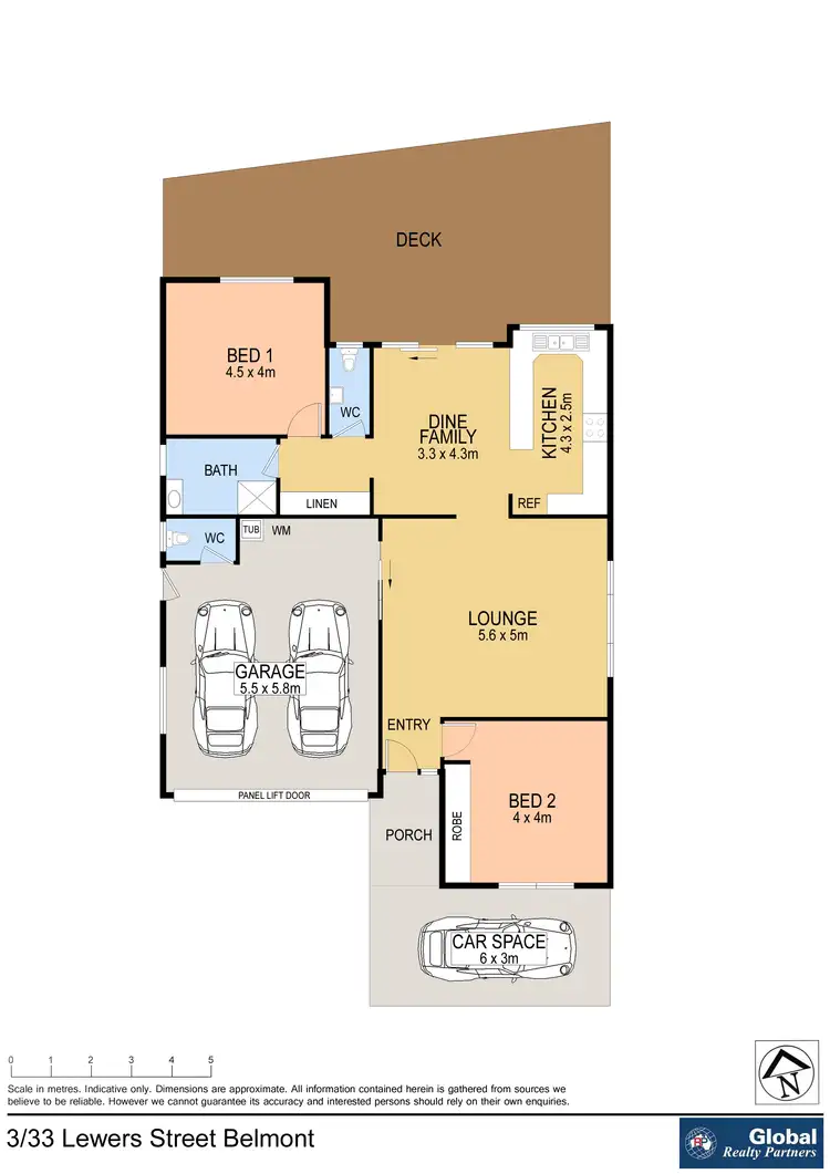 Floorplan of Homely villa listing, 3/33 Lewers St, Belmont NSW 2280