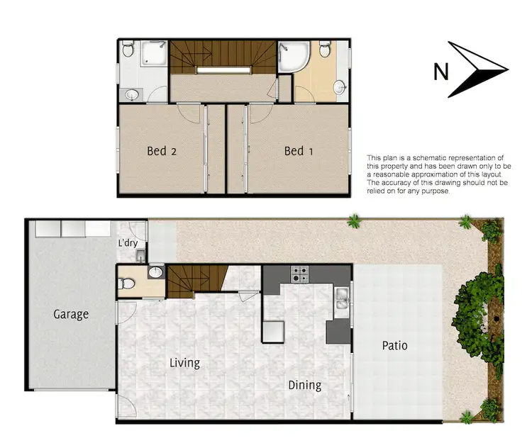 Floorplan of Homely townhouse listing, 2/15 Grosvenor St, Yeerongpilly QLD 4105