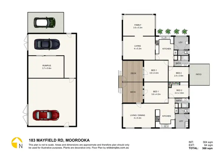 Floorplan of Homely semi-detached listing, 183 Mayfield Rd, Moorooka QLD 4105