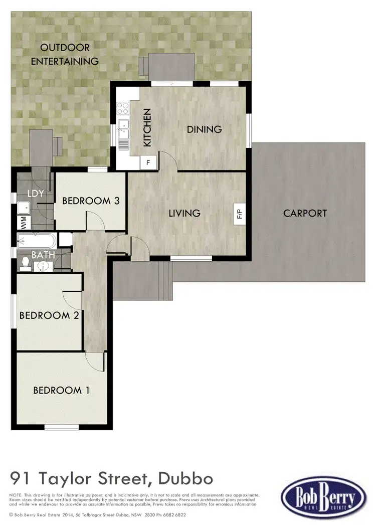 Floorplan of Homely house listing, 91 Taylor St, Dubbo NSW 2830