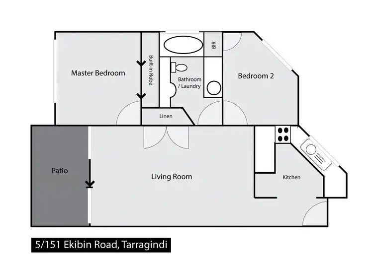 Floorplan of Homely unit listing, 5/151 Ekibin Rd, Tarragindi QLD 4121