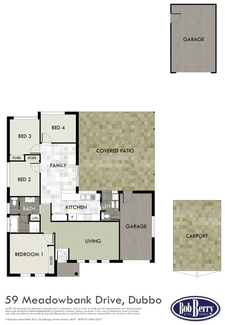 Floorplan of Homely house listing, 59 Meadowbank Dr, Dubbo NSW 2830