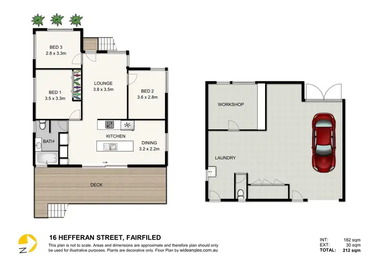 Floorplan of Homely house listing, 16 Hefferan St, Fairfield QLD 4103