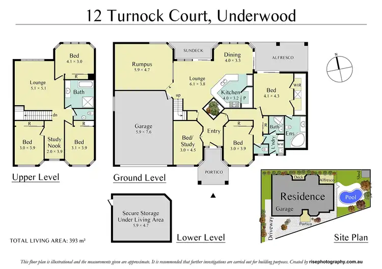 Floorplan of Homely house listing, 12 Turnock Ct, Underwood QLD 4119