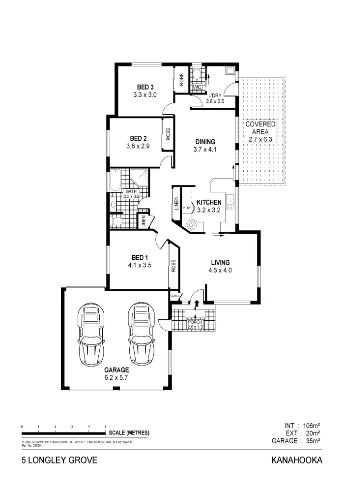 Floorplan of Homely house listing, 5 Longley Gr, Kanahooka NSW 2530