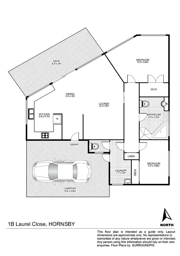 Floorplan of Homely house listing, 1B Laurel Cl, Hornsby NSW 2077