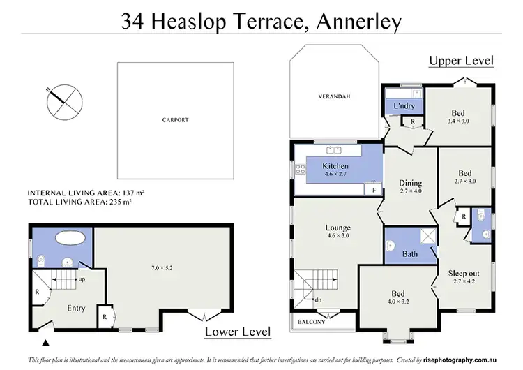 Floorplan of Homely house listing, 34 Heaslop Tce, Annerley QLD 4103