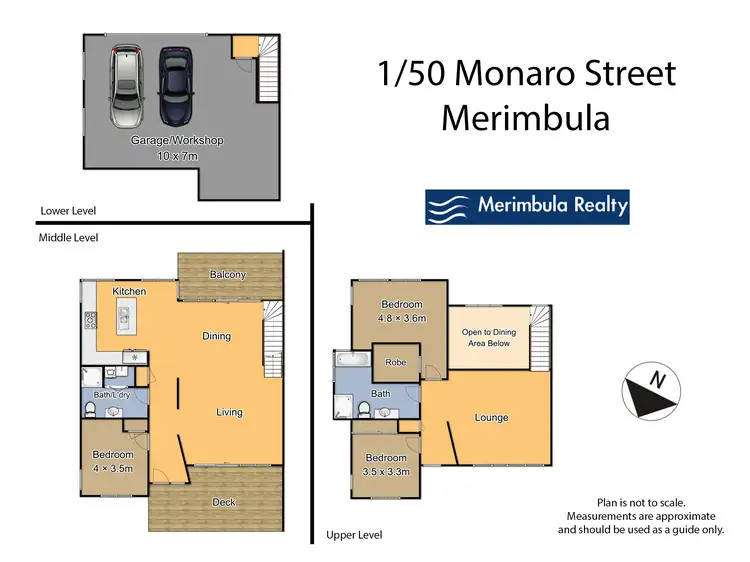 Floorplan of Homely semi-detached listing, 1/50 Monaro St, Merimbula NSW 2548