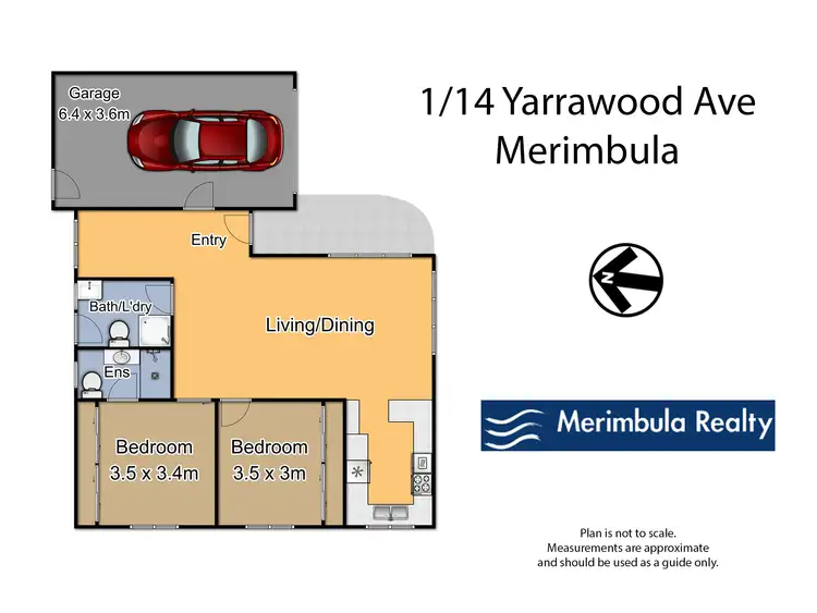 Floorplan of Homely villa listing, 1/14 Yarrawood Ave, Merimbula NSW 2548