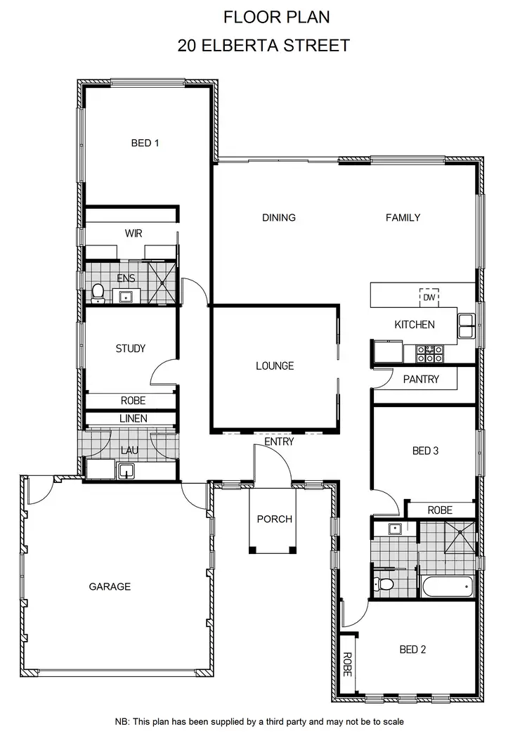 Floorplan of Homely house listing, 20 Elberta St, Orange NSW 2800