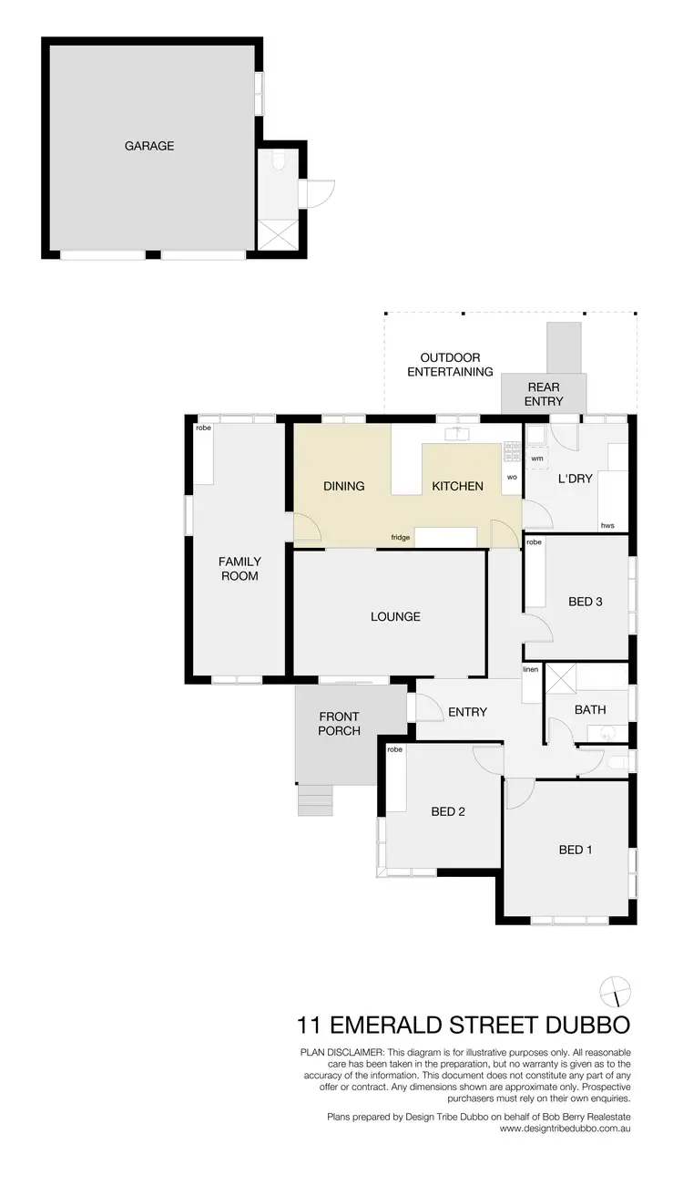 Floorplan of Homely house listing, 11 Emerald St, Dubbo NSW 2830