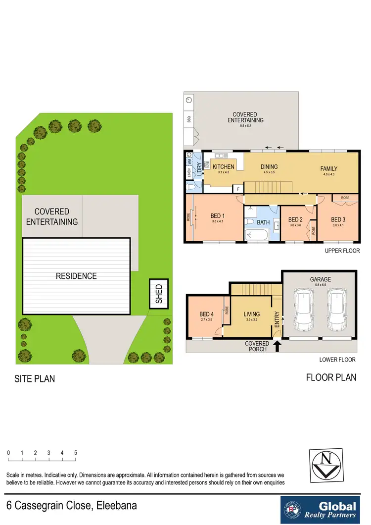 Floorplan of Homely house listing, 6 Cassegrain Cl, Eleebana NSW 2282