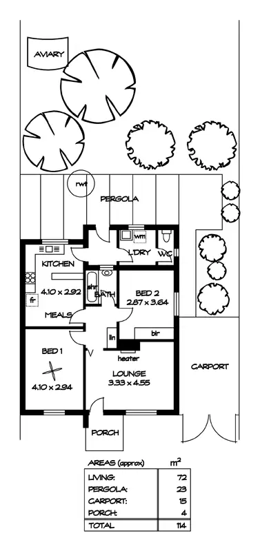 Floorplan of Homely house listing, 20 Sandville Ave, Broadview SA 5083