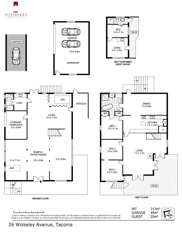 Floorplan of Homely house listing, 26 Wolseley Ave, Tacoma NSW 2259