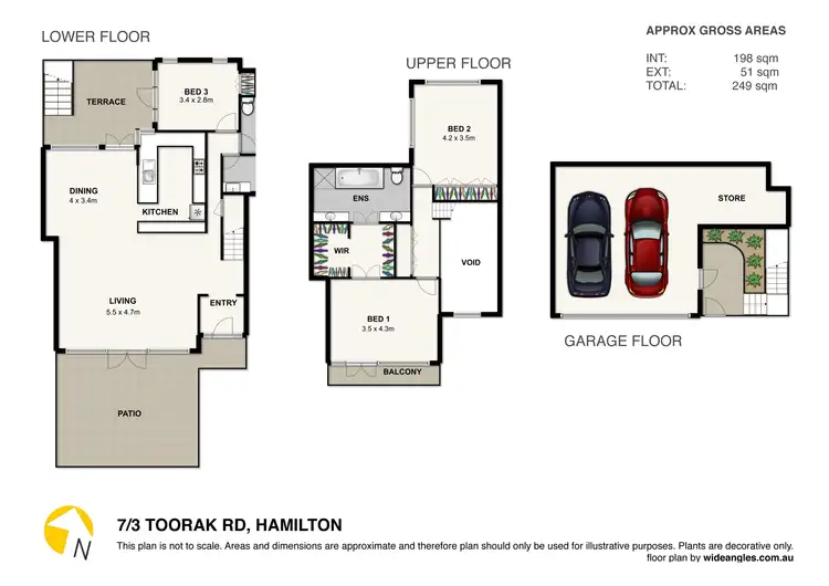 Floorplan of Homely terrace listing, 7/7 Toorak Rd, Hamilton QLD 4007