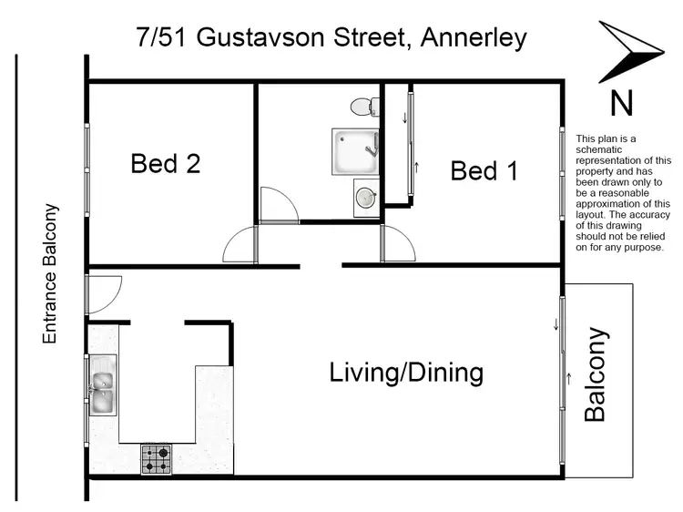Floorplan of Homely apartment listing, 7/51 Gustavson St, Annerley QLD 4103