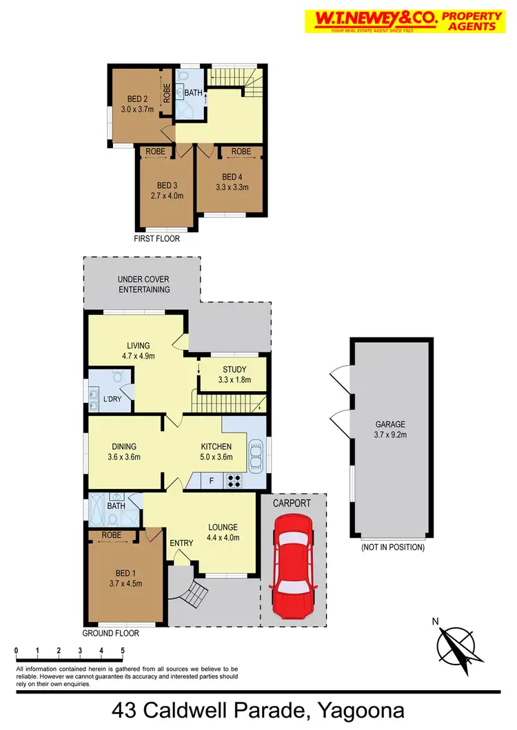 Floorplan of Homely house listing, 43 Caldwell Pde, Yagoona NSW 2199