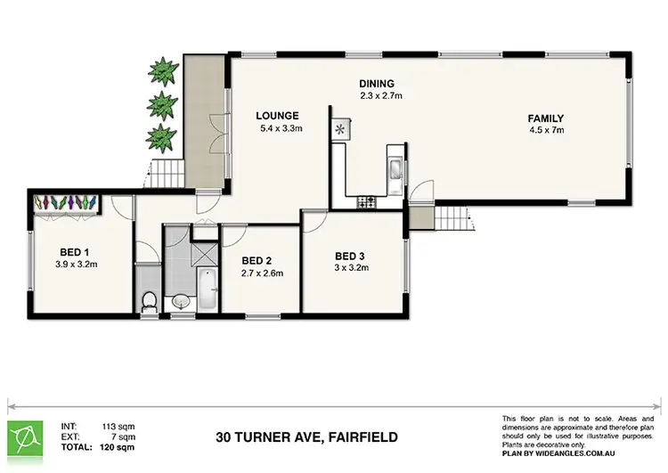 Floorplan of Homely house listing, 30 Turner Ave, Fairfield QLD 4103