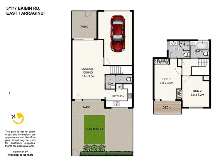 Floorplan of Homely townhouse listing, 5/177 Ekibin Road East Rd, Tarragindi QLD 4121