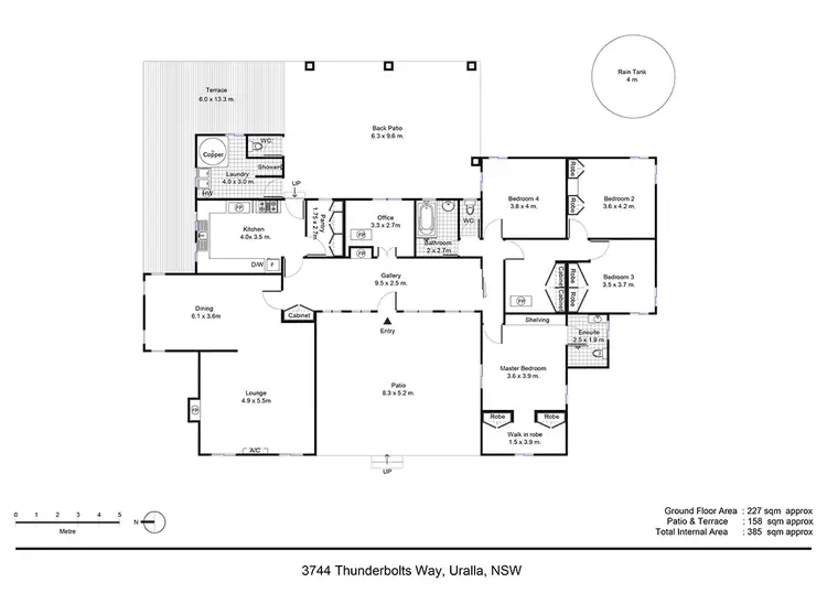 Floorplan of Homely rural property listing, 3744 Thunderbolts Way, Uralla NSW 2358