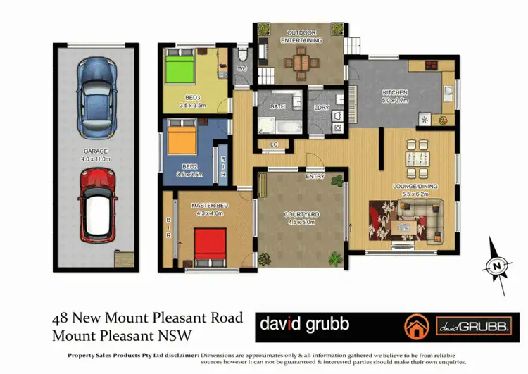Floorplan of Homely house listing, 48 New Mount Pleasant Rd, Mount Pleasant NSW 2519