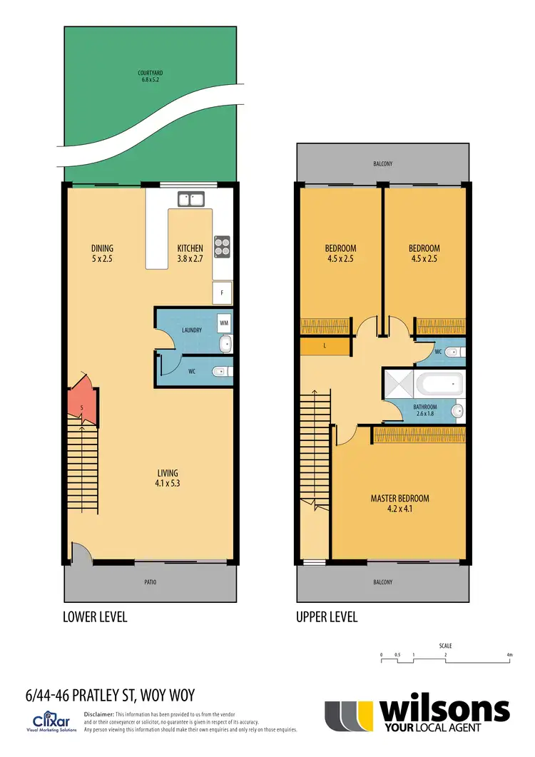 Floorplan of Homely townhouse listing, 6/44-46 Pratley St, Woy Woy NSW 2256