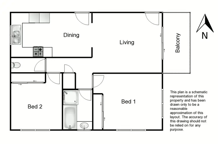 Floorplan of Homely unit listing, 6/71 Koala Rd, Moorooka QLD 4105