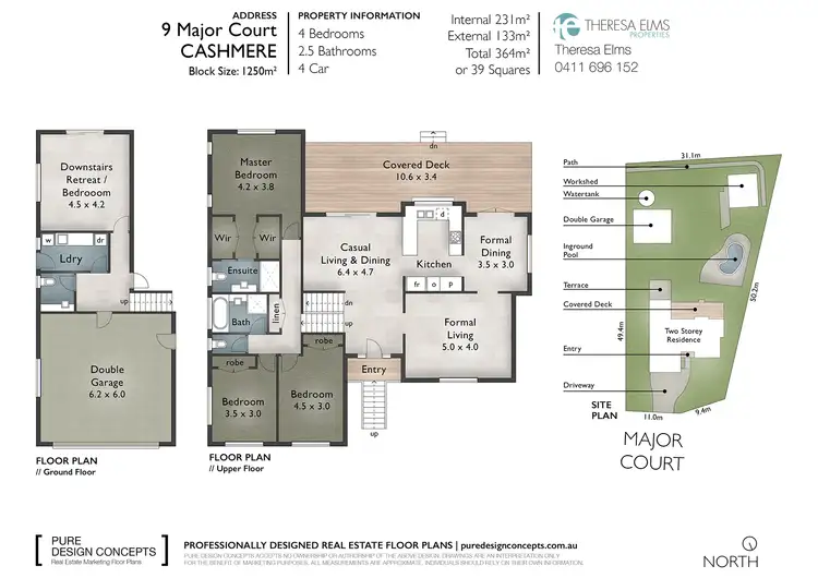 Floorplan of Homely house listing, 9 Major Ct, Cashmere QLD 4500