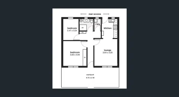 Floorplan of Homely unit listing, 1/71 O G Rd, Klemzig SA 5087
