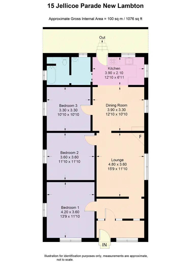 Floorplan of Homely house listing, 15 Jellicoe Pde, New Lambton NSW 2305