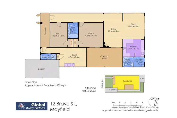 Floorplan of Homely house listing, 12 Braye St, Mayfield NSW 2304