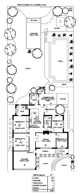Floorplan of Homely house listing, 36 Collingwood Ave, Hazelwood Park SA 5066