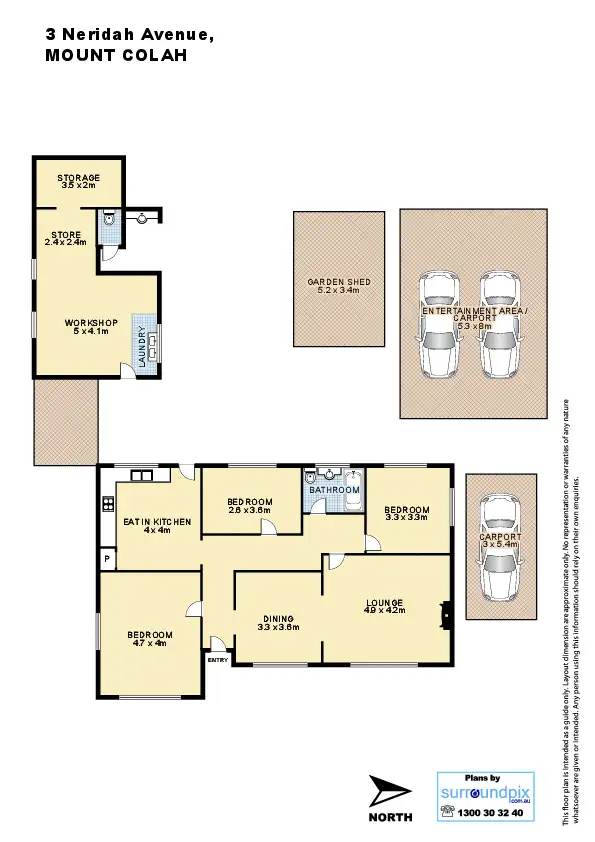 Floorplan of Homely house listing, 3 Neridah  Ave, Mount Colah NSW 2079