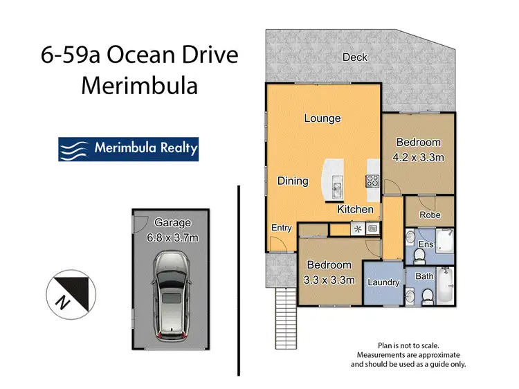 Floorplan of Homely townhouse listing, 6/59A Ocean Dr, Merimbula NSW 2548