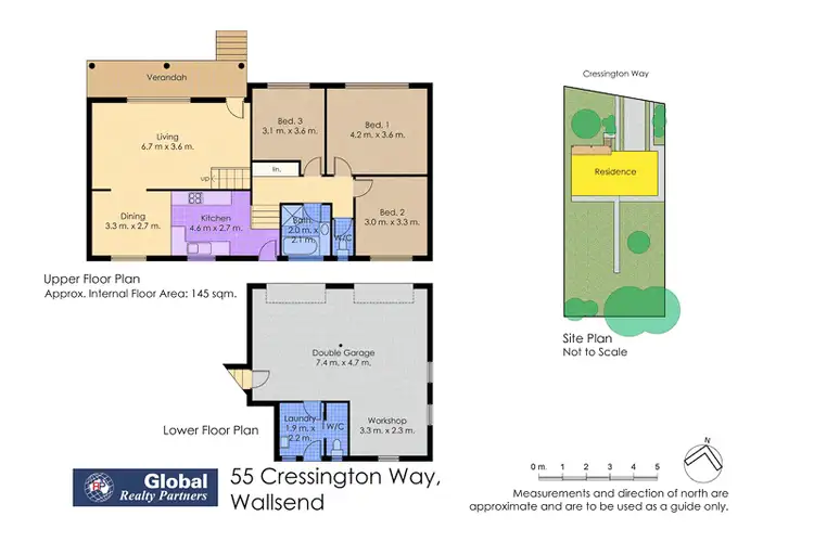 Floorplan of Homely house listing, 55 Cressington Way, Wallsend NSW 2287