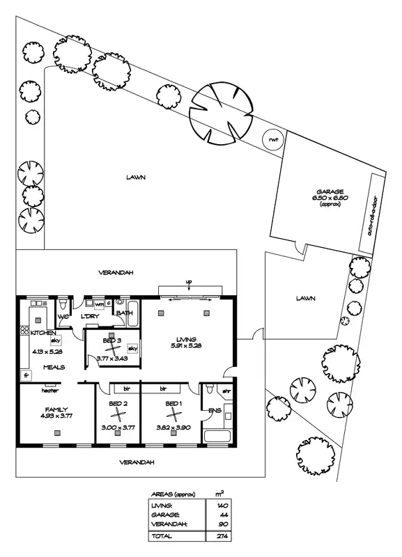 Floorplan of Homely house listing, 1 Jessup St, Kidman Park SA 5025