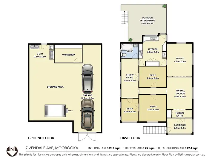 Floorplan of Homely house listing, 7 Vendale Ave, Moorooka QLD 4105