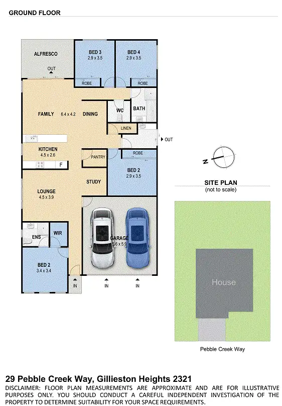 Floorplan of Homely house listing, 29 Pebble Creek Way, Gillieston Heights NSW 2321
