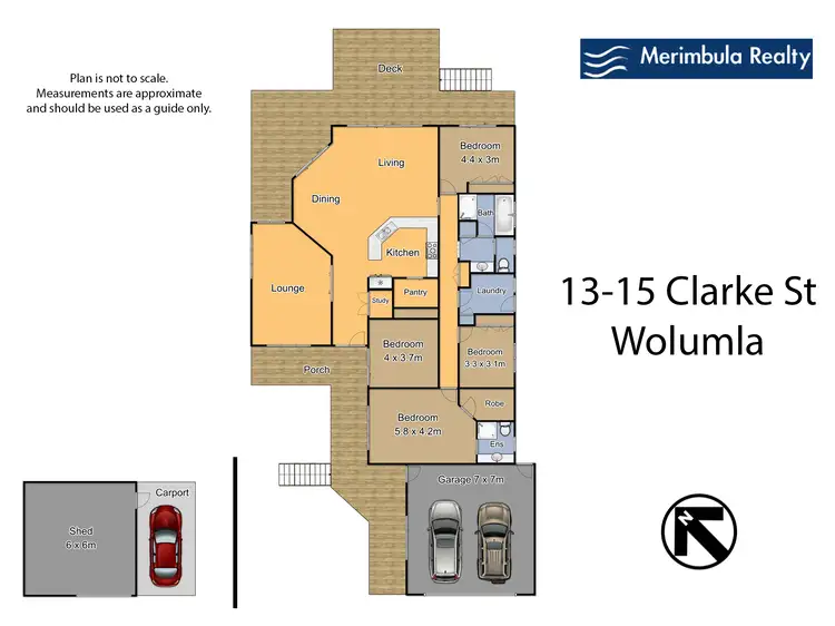 Floorplan of Homely house listing, 13-15 Clarke St, Wolumla NSW 2550
