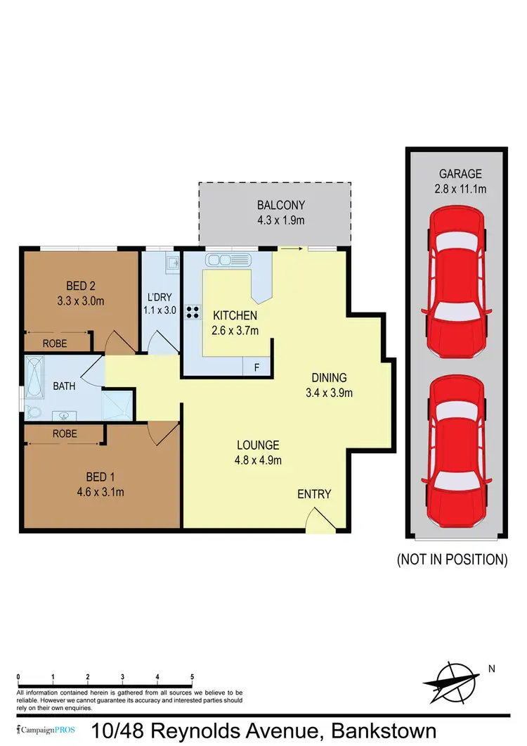 Floorplan of Homely unit listing, 10/48 Reynolds Ave, Bankstown NSW 2200