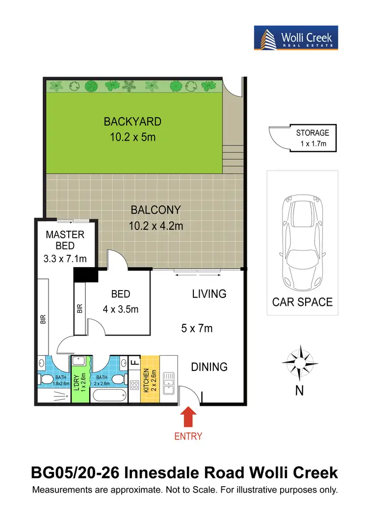 Floorplan of Homely apartment listing, B5/20-26 Innesdale Rd, Wolli Creek NSW 2205