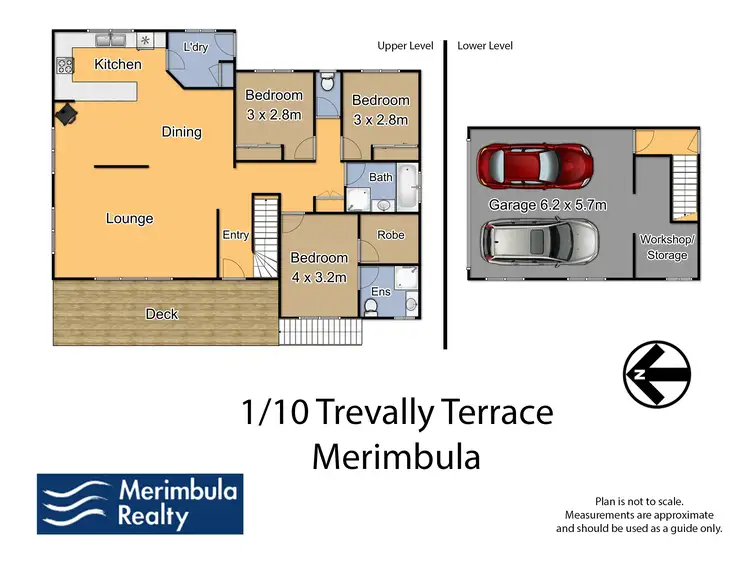 Floorplan of Homely semi-detached listing, 1/10 Trevally Terrace, Merimbula NSW 2548
