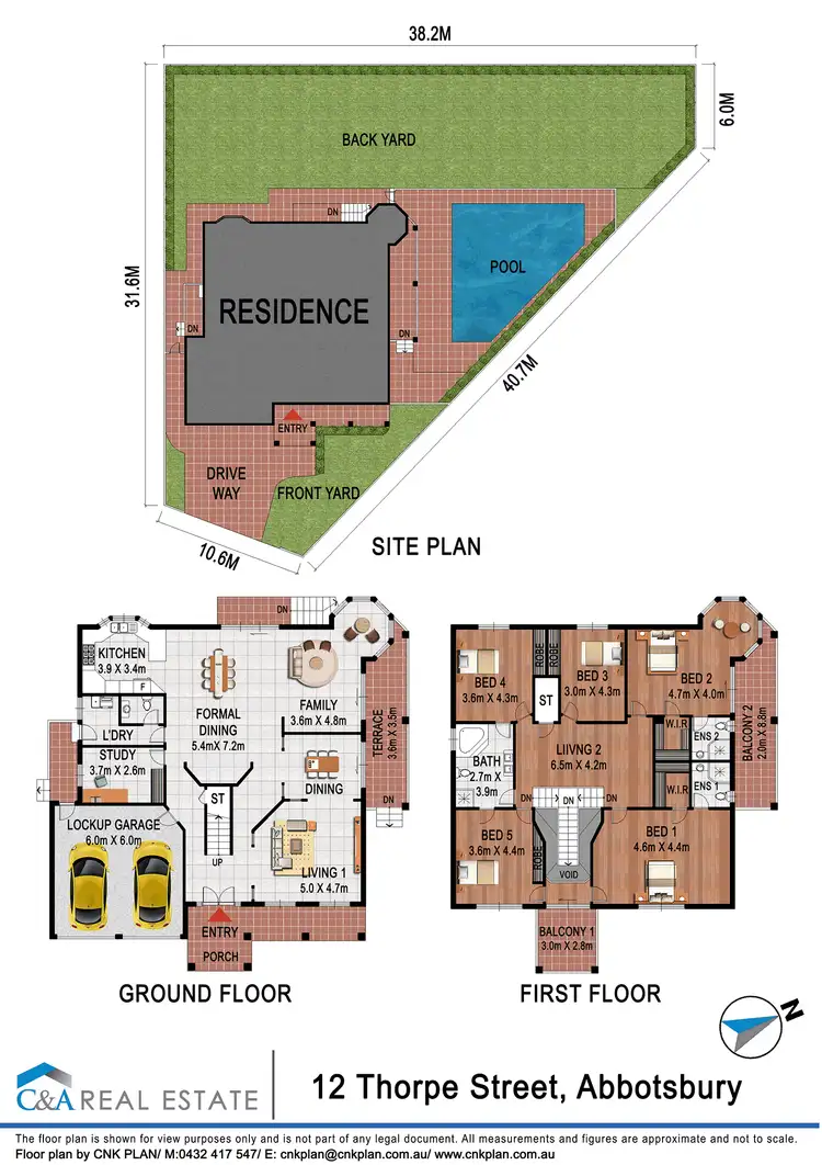 Floorplan of Homely house listing, 12 Thorpe Pl, Abbotsbury NSW 2176