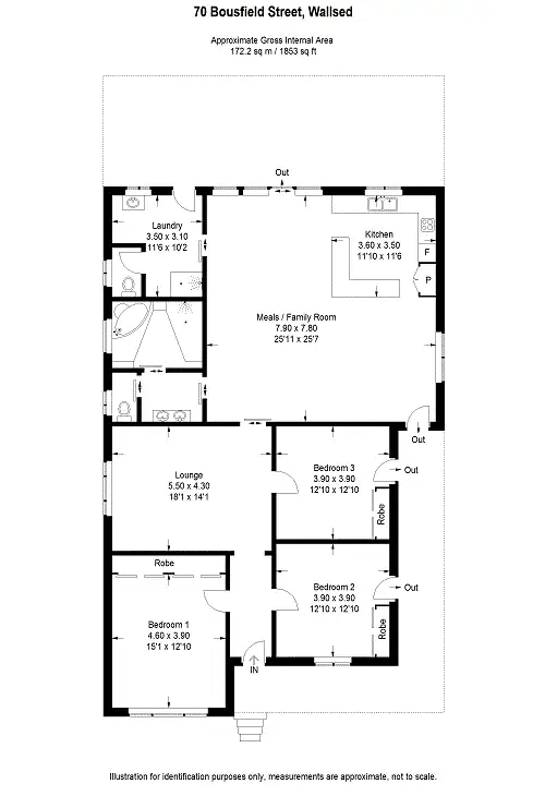 Floorplan of Homely house listing, 70 Bousfield St, Wallsend NSW 2287