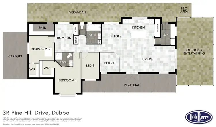 Floorplan of Homely house listing, 3R Pine Hill Dr, Dubbo NSW 2830