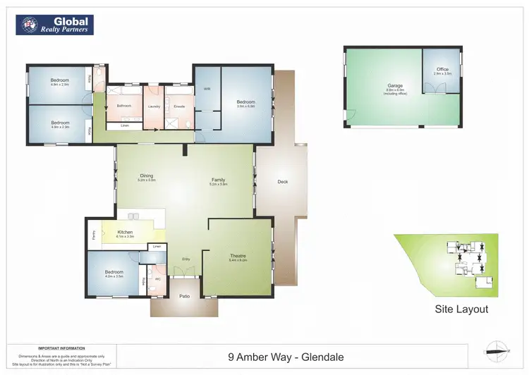 Floorplan of Homely house listing, 9 Amber  Way, Glendale NSW 2285