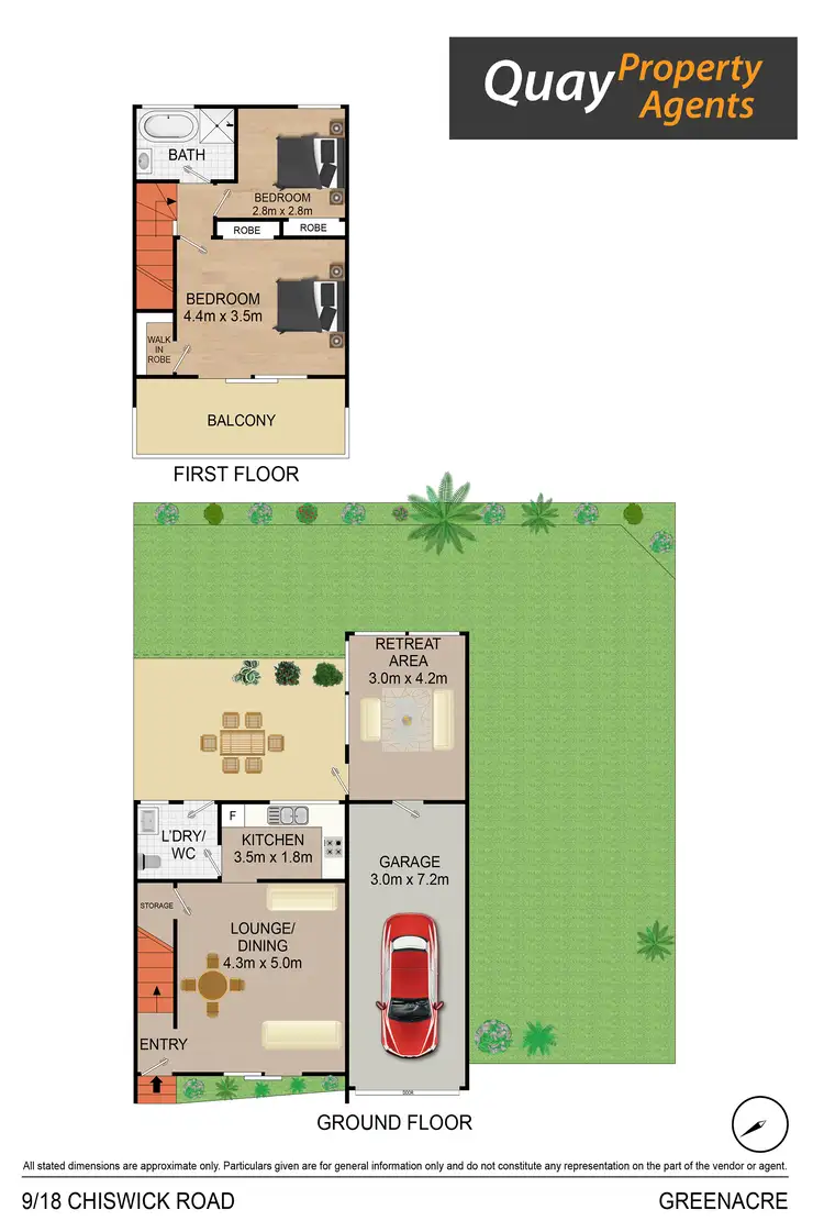 Floorplan of Homely townhouse listing, 9/18 Chiswick Rd, Greenacre NSW 2190