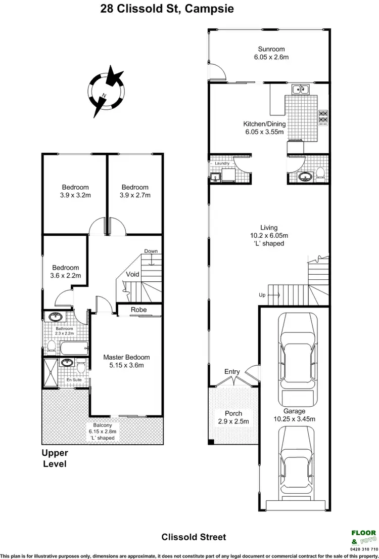 Floorplan of Homely semi-detached listing, 28 Clissold Pde, Campsie NSW 2194