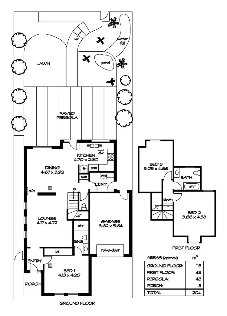 Floorplan of Homely townhouse listing, 2/6 Colonial Ct, Teringie SA 5072