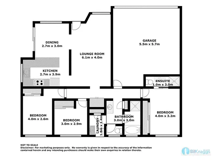 Floorplan of Homely semi-detached listing, 2/9 Iluka Cl, Fingal Bay NSW 2315